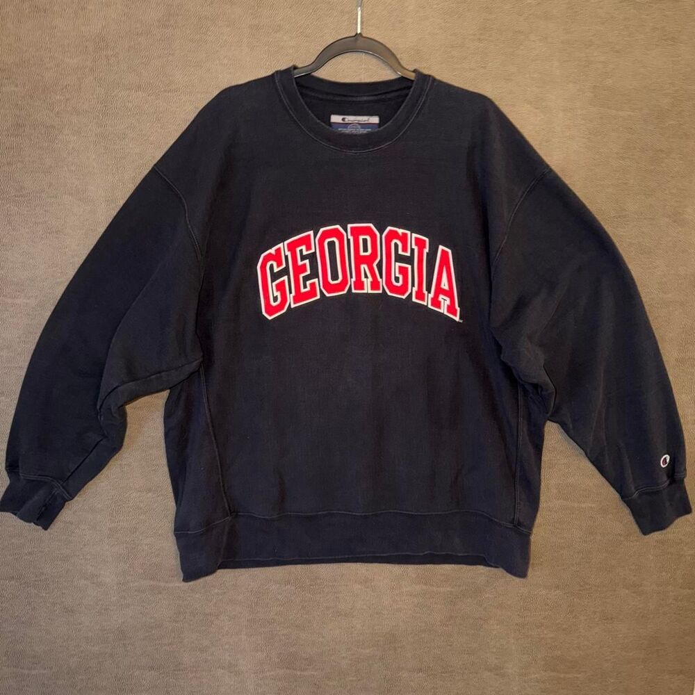 Vintage Champion Reverse Weave Georgia Crewneck Size XL